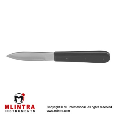 Virchow Cartilage Knife With Wooden Handle Stainless Steel, 21 cm - 8 1/4" Blade Size 80 mm Virchow Cartilage Knife With Wooden Handle Stainless Steel, 21 cm - 8 1/4" Blade Size 80 mm